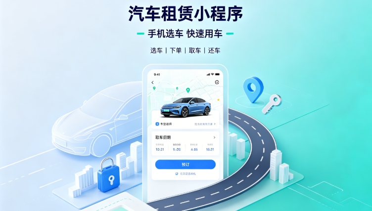 自营汽车租赁小程序定制开发深度案例｜替换词租车行业数字化私域转型解决方案