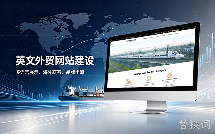 替换词英文外贸独立站建设_跨境电商海外营销网站设计