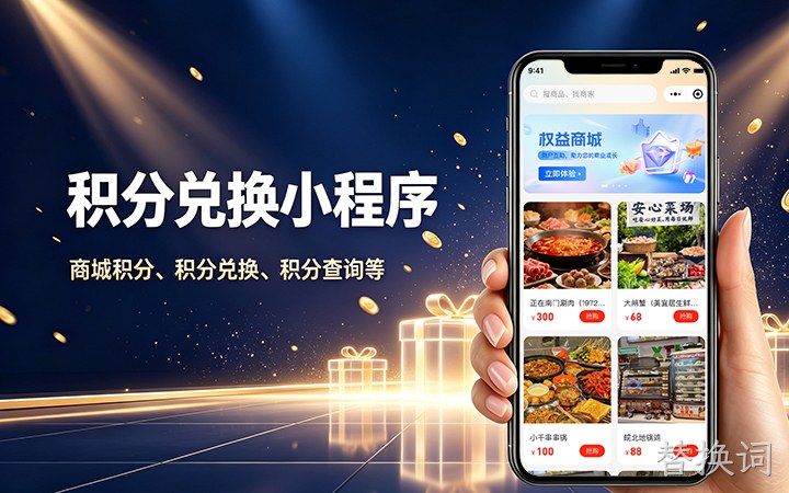 替换词积分商城小程序开发_会员积分兑换系统定制
