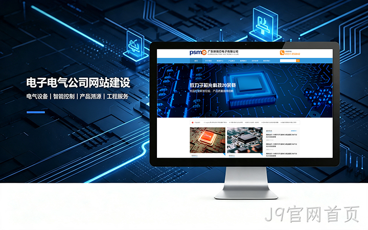 替换词电子电气公司网站建设_电器元器件企业官网设计制作